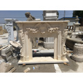 Marble fireplace mantel